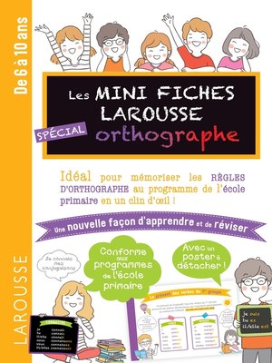 cover image of Mini Fiches d'orthographe